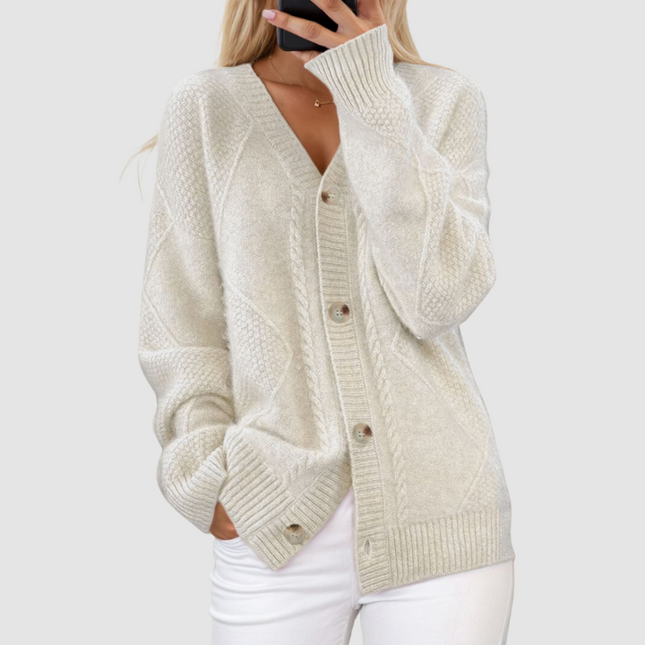 Meg™ Premium Knitted V-Neck Cardigan