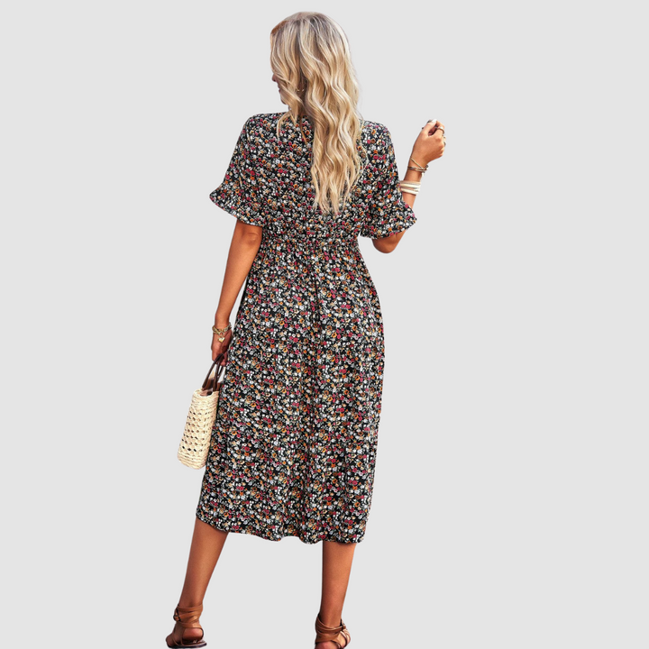 Thalia™ V-Neck Floral Dress