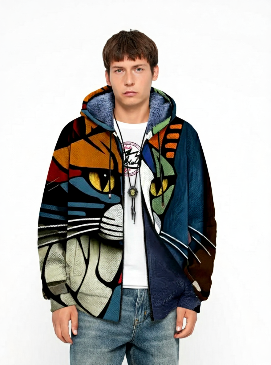 Sam™ Luxury Art-Inspired Cardigan