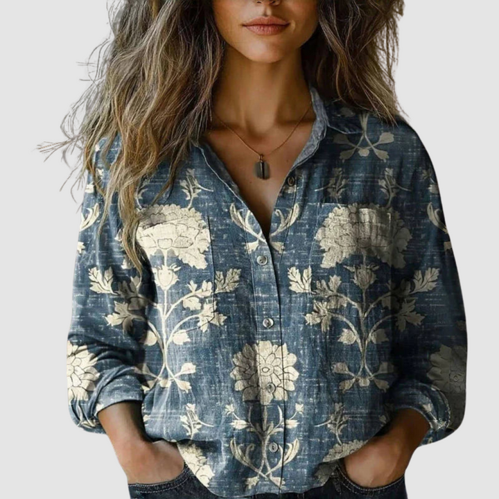 Morena™ Vintage Printed Blouse