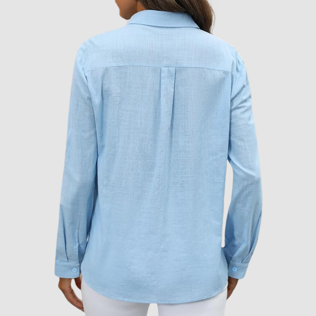 Celest™ Elegant pocket blouse