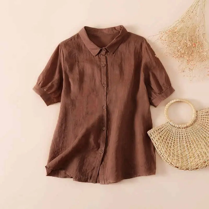 Pamela™ Casual Button-Up Shirt